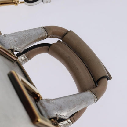 Chloe Paddington Lock Handbag Leather, SILVER, LEATHER, Handbag