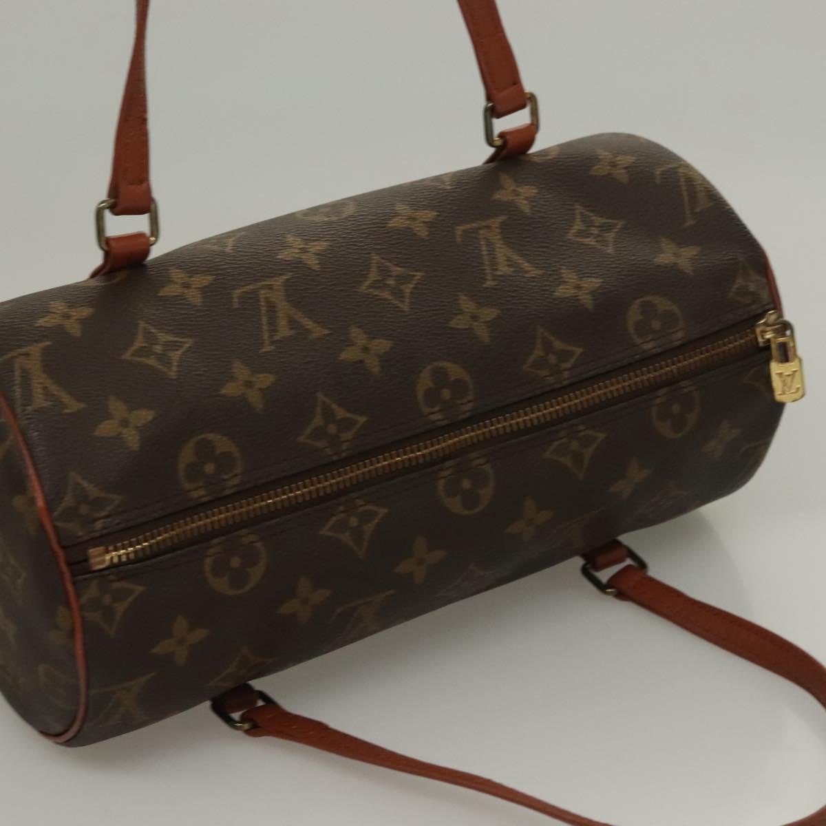 Louis Vuitton Papillon Handbag Monogram Canvas, BROWN, CANVAS, Handbag