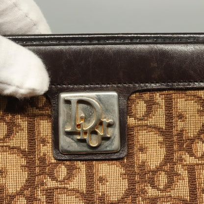 Christian Dior Vintage Trotter Shoulder Bag Canvas, BROWN, CANVAS, Shoulder bag