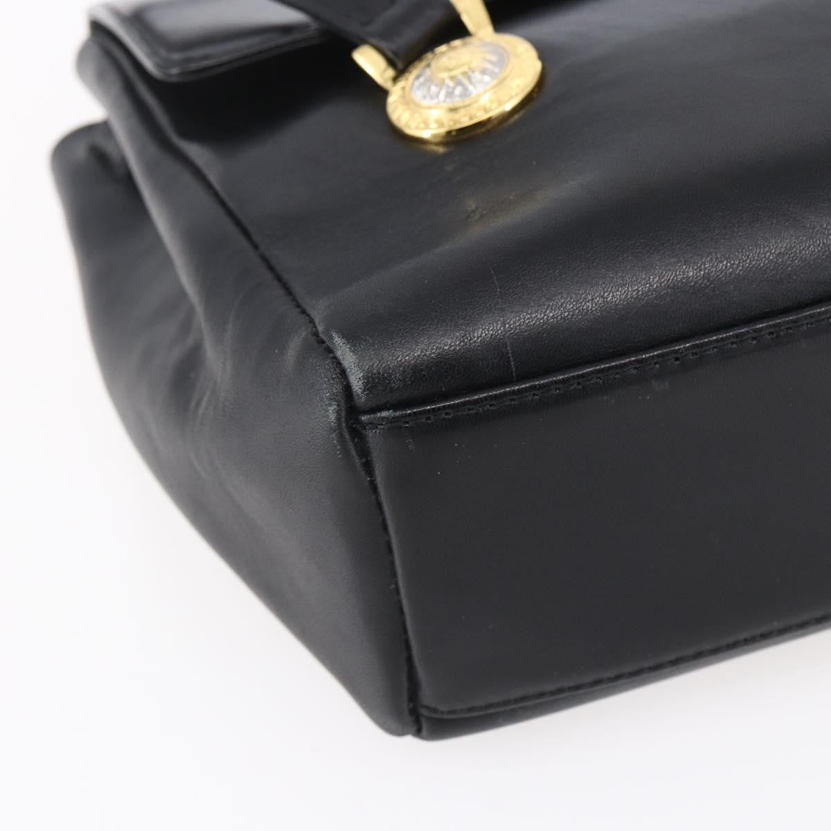 Versace Vintage Shoulder Bag Leather, BLACK, LEATHER, Shoulder bag