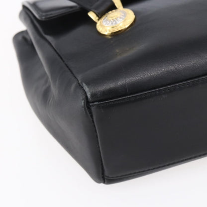 Versace Vintage Shoulder Bag Leather, BLACK, LEATHER, Shoulder bag