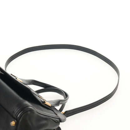 Chloe Alice Satchel Leather, BLACK, LEATHER, Handbag