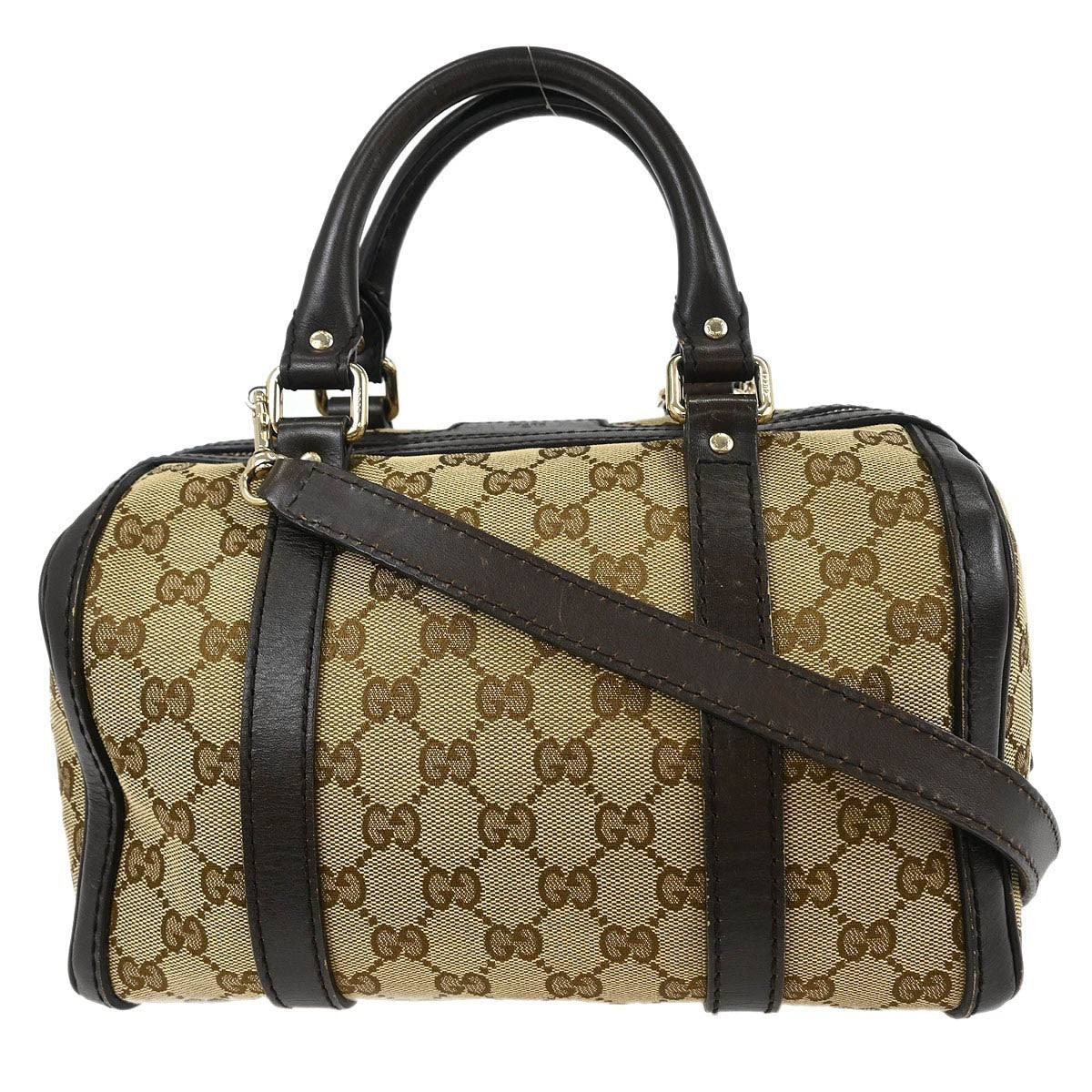 Gucci Abbey Boston Bag GG Canvas, BEIGE, CANVAS, Handbag