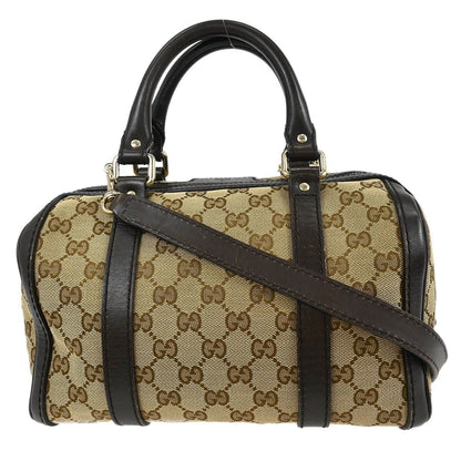 Gucci Abbey Boston Bag GG Canvas, BEIGE, CANVAS, Handbag