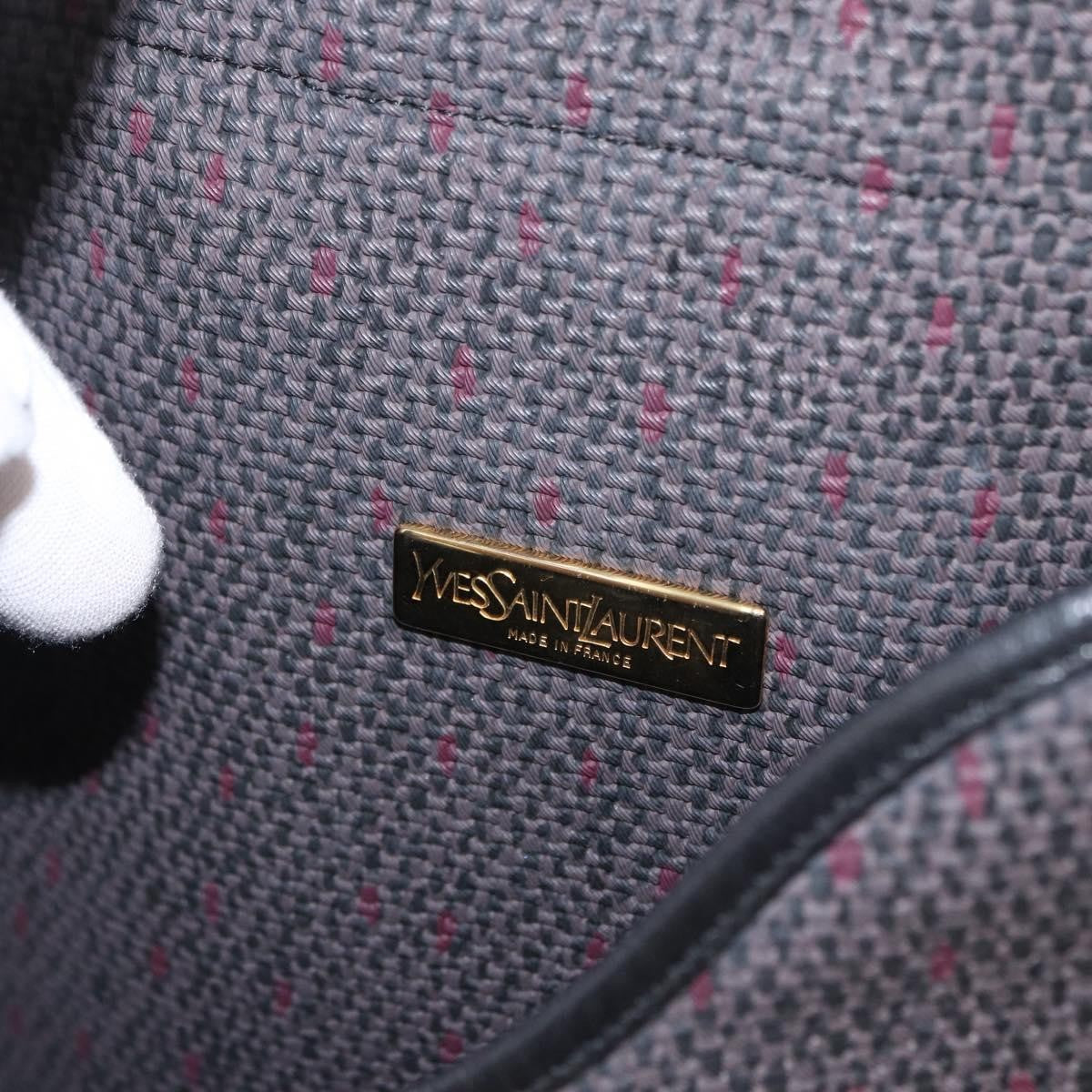 Saint Laurent Vintage Shoulder Bag PVC Leather, GRAY, PVC, Shoulder bag