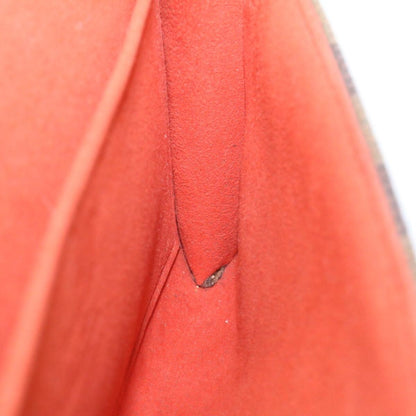 Louis Vuitton Twin Handbag Damier, BROWN, CANVAS, Handbag