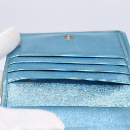 Miu Miu Matelasse Wallet Leather, BLUE, LEATHER, Wallets