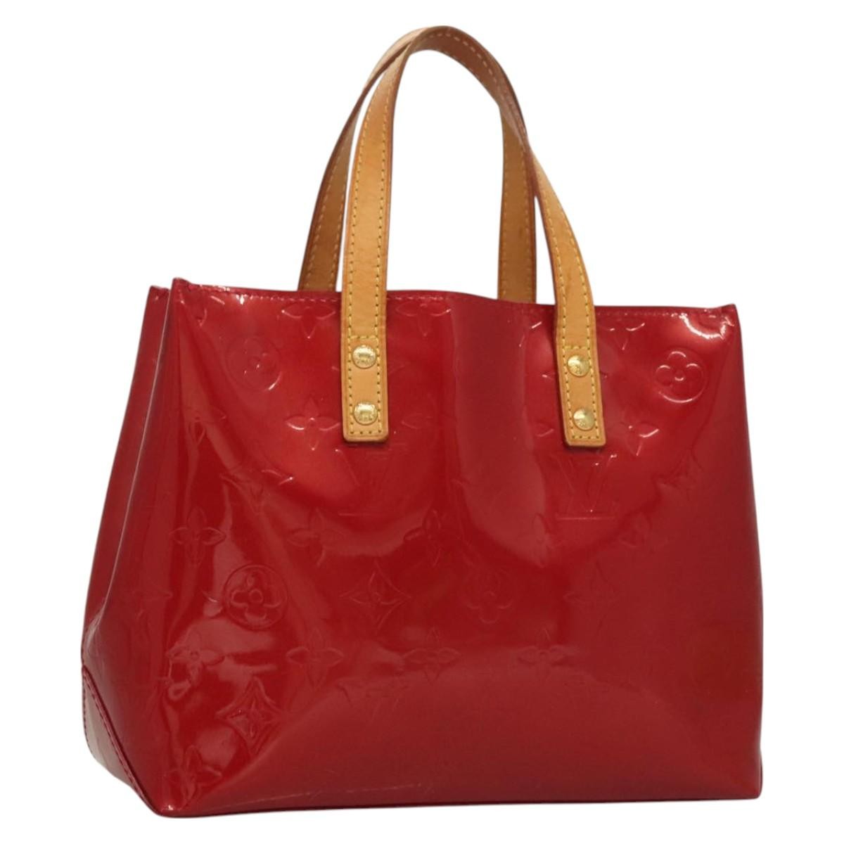 Louis Vuitton Reade Handbag Monogram Vernis, RED, PATENT_LEATHER, Handbag