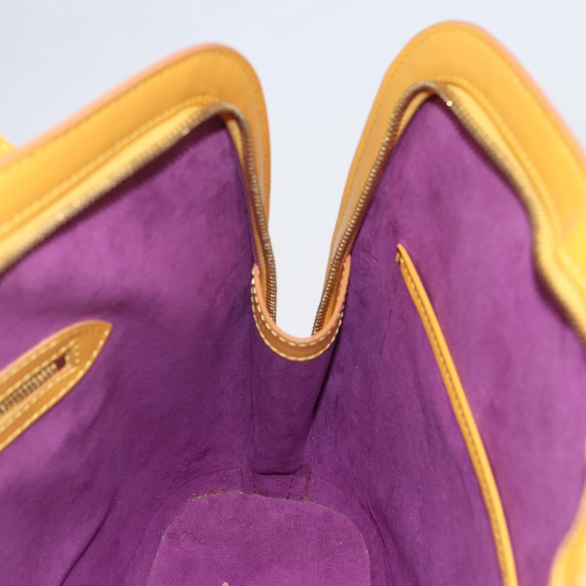 Louis Vuitton Lussac Handbag Epi Leather, YELLOW, LEATHER, Shoulder bag