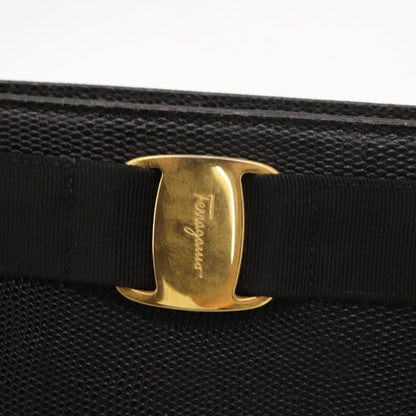 Salvatore Ferragamo Vala tote Leather, BLACK, LEATHER, Tote bag