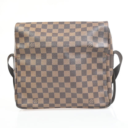 Louis Vuitton Naviglio Handbag Damier, Brown, Canvas, Shoulder Bag