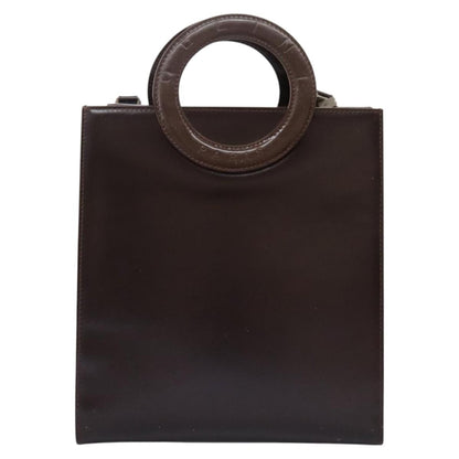 Celine Handbag Leather, BROWN, LEATHER, Handbag