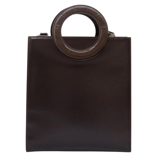 Celine Handbag Leather, BROWN, LEATHER, Handbag