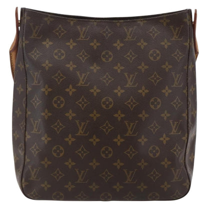 Louis Vuitton Looping Handbag Monogram Canvas, BROWN, CANVAS, Handbag