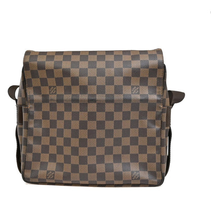 Louis Vuitton Naviglio Handbag Damier, BROWN, CANVAS, Shoulder bag