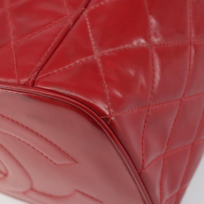 Chanel Vintage Vanity Case Patent, RED, PATENT_LEATHER, Handbag