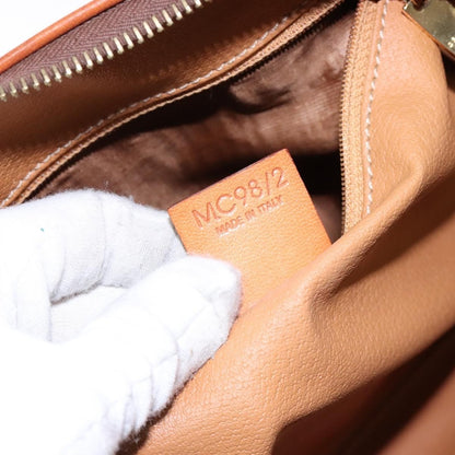 Celine Macadam Handbag Macadam with leather, BROWN, CANVAS, Handbag