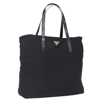 Prada Vintage Zip Tote Tessuto, BLACK, NYLON, Tote bag