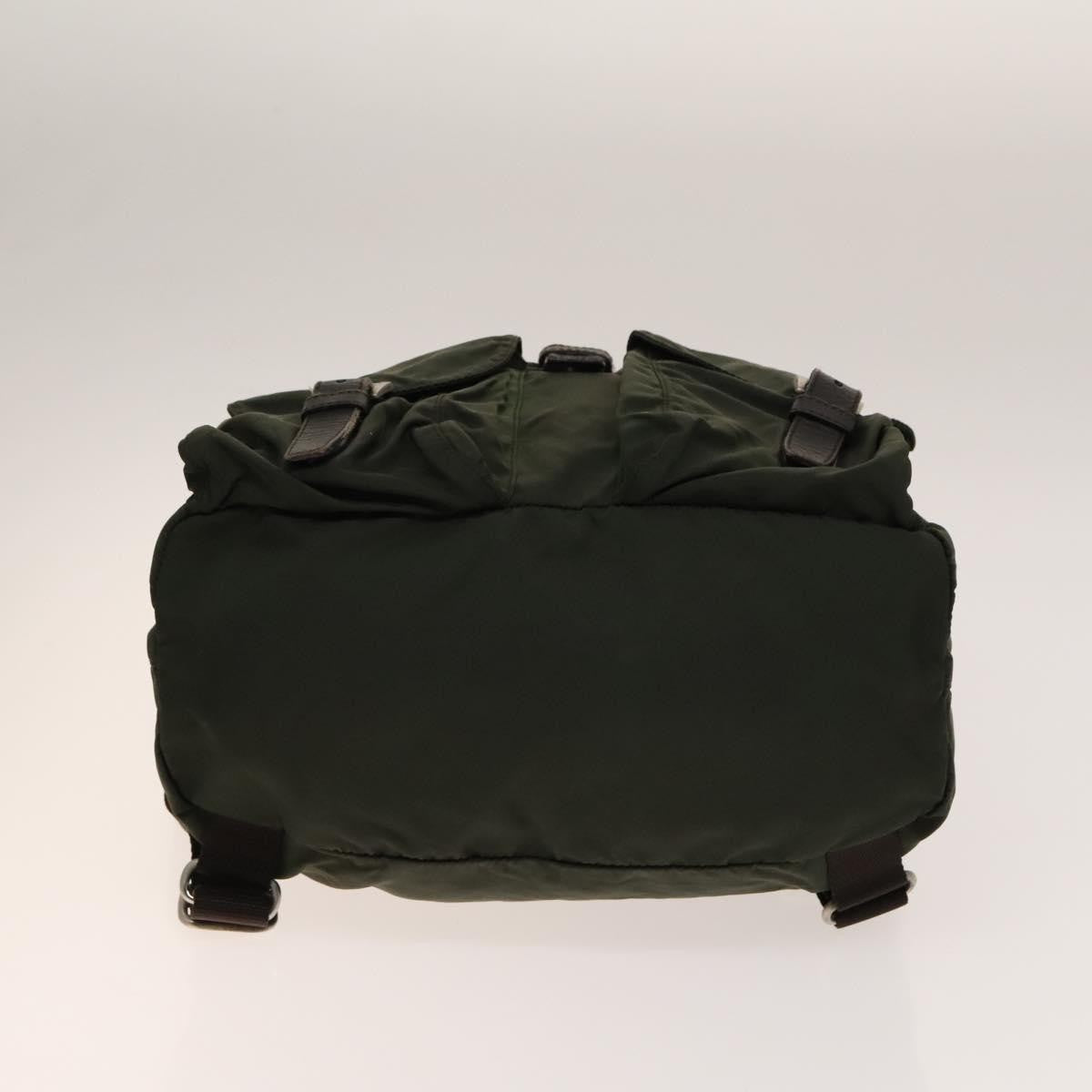 Prada Double Front Pocket Backpack Tessuto, KHAKI, NYLON, Backpack