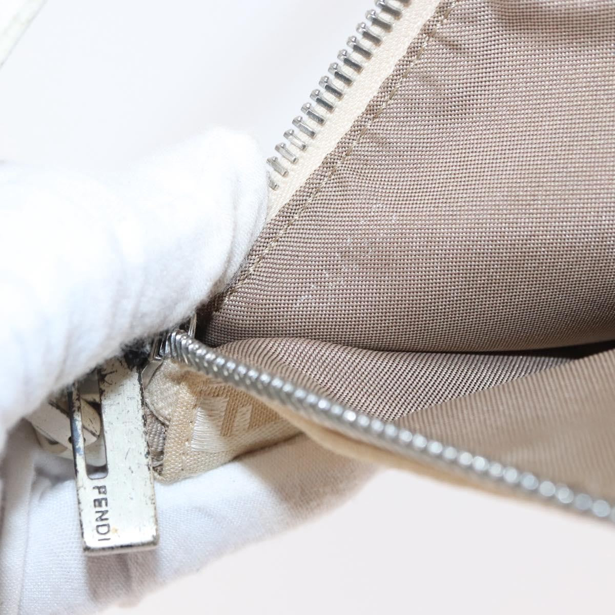 Fendi Zucchino Canvas, BEIGE, CANVAS, Shoulder bag