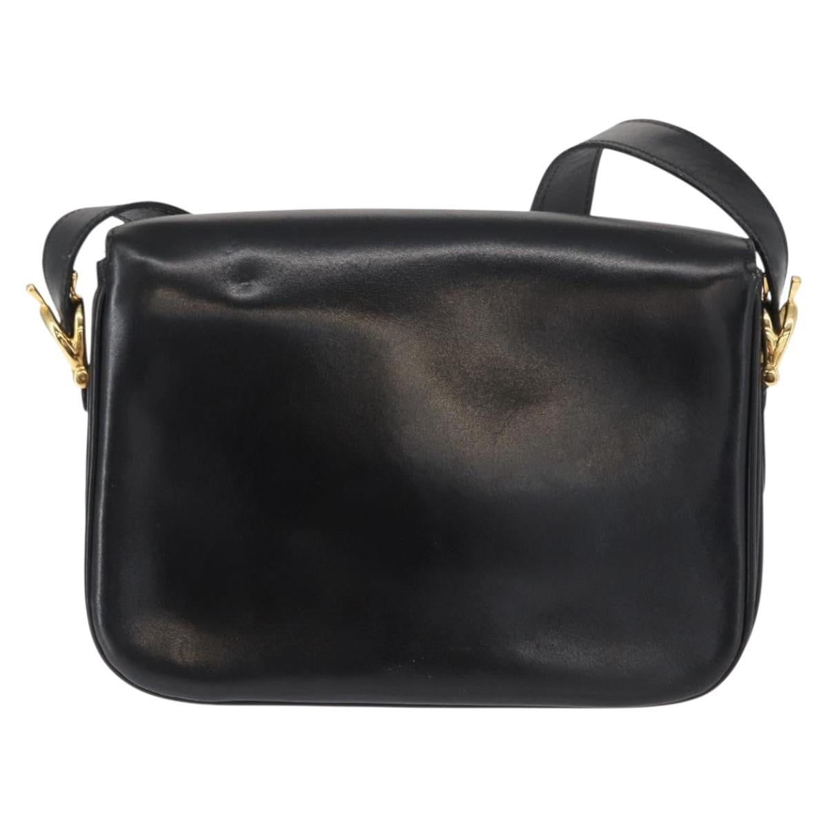 Celine Horse Carriage Shoulder bag Leather, BLACK, LEATHER, Shoulder bag