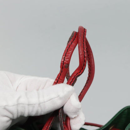 Louis Vuitton Petit Noe Handbag Two Tone Epi Leather, GREEN, LEATHER, Handbag