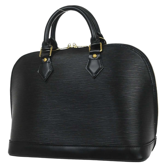 Louis Vuitton Alma Handbag Epi Leather, Black, Leather, Handbag