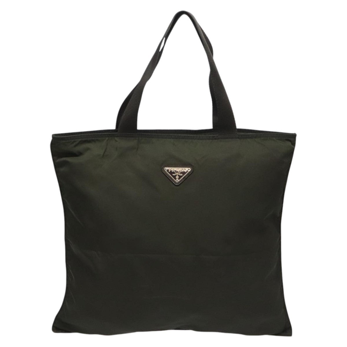 Prada Vintage Zip Tote Tessuto, KHAKI, NYLON, Tote bag
