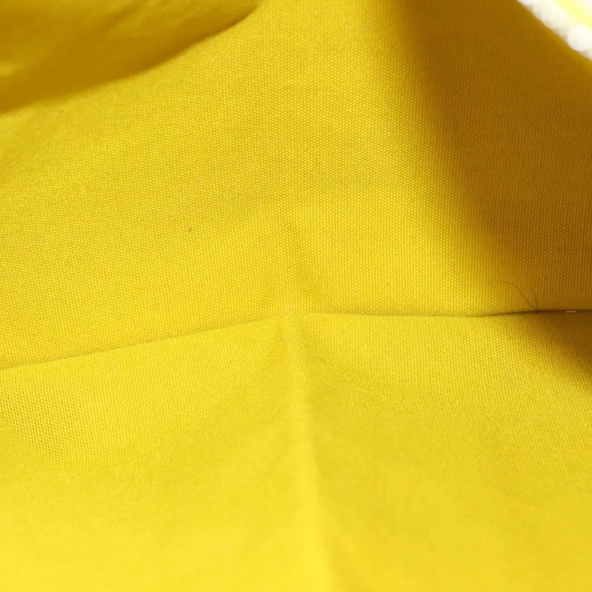 Hermes Bora Bora Pouch Toile, YELLOW, CANVAS, Clutche & pouche