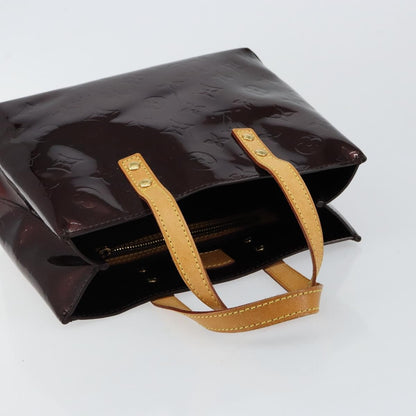 Louis Vuitton Reade Handbag Monogram Vernis, BURGUNDY, PATENT_LEATHER, Handbag