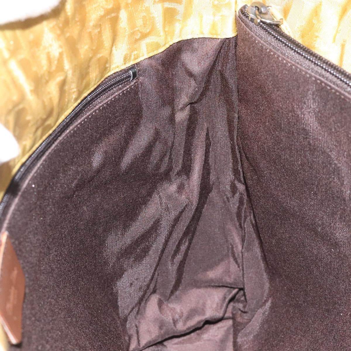 Christian Dior Vintage Trotter Open Tote Diorissimo Canvas, YELLOW, CANVAS, Tote bag