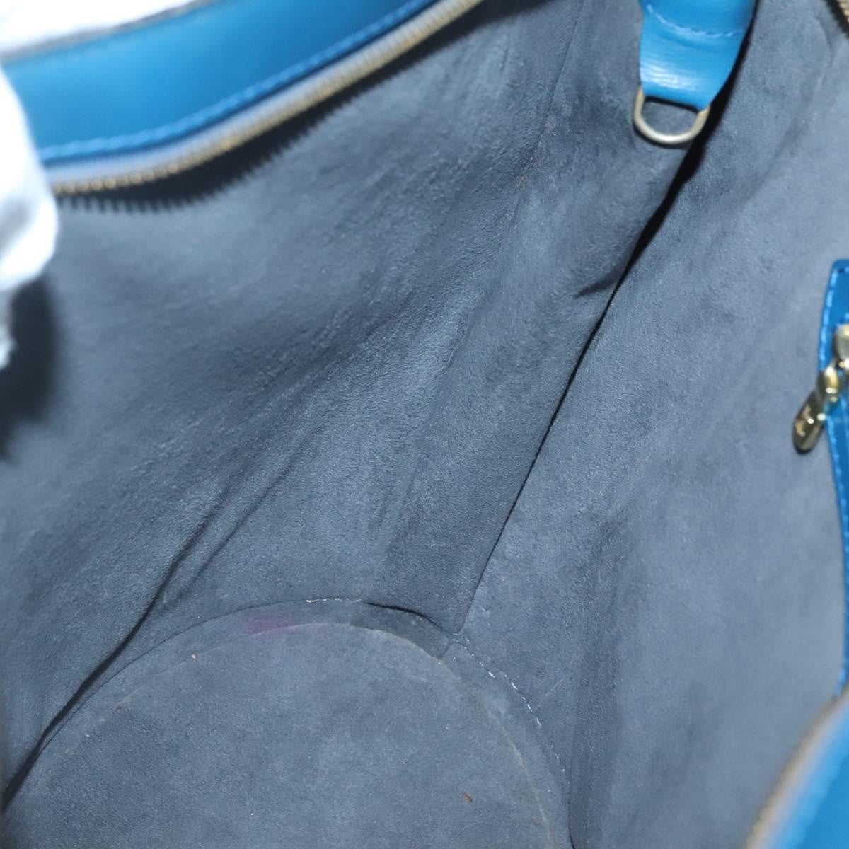 Louis Vuitton Saint Jacques Handbag Epi Leather, BLUE, LEATHER, Handbag