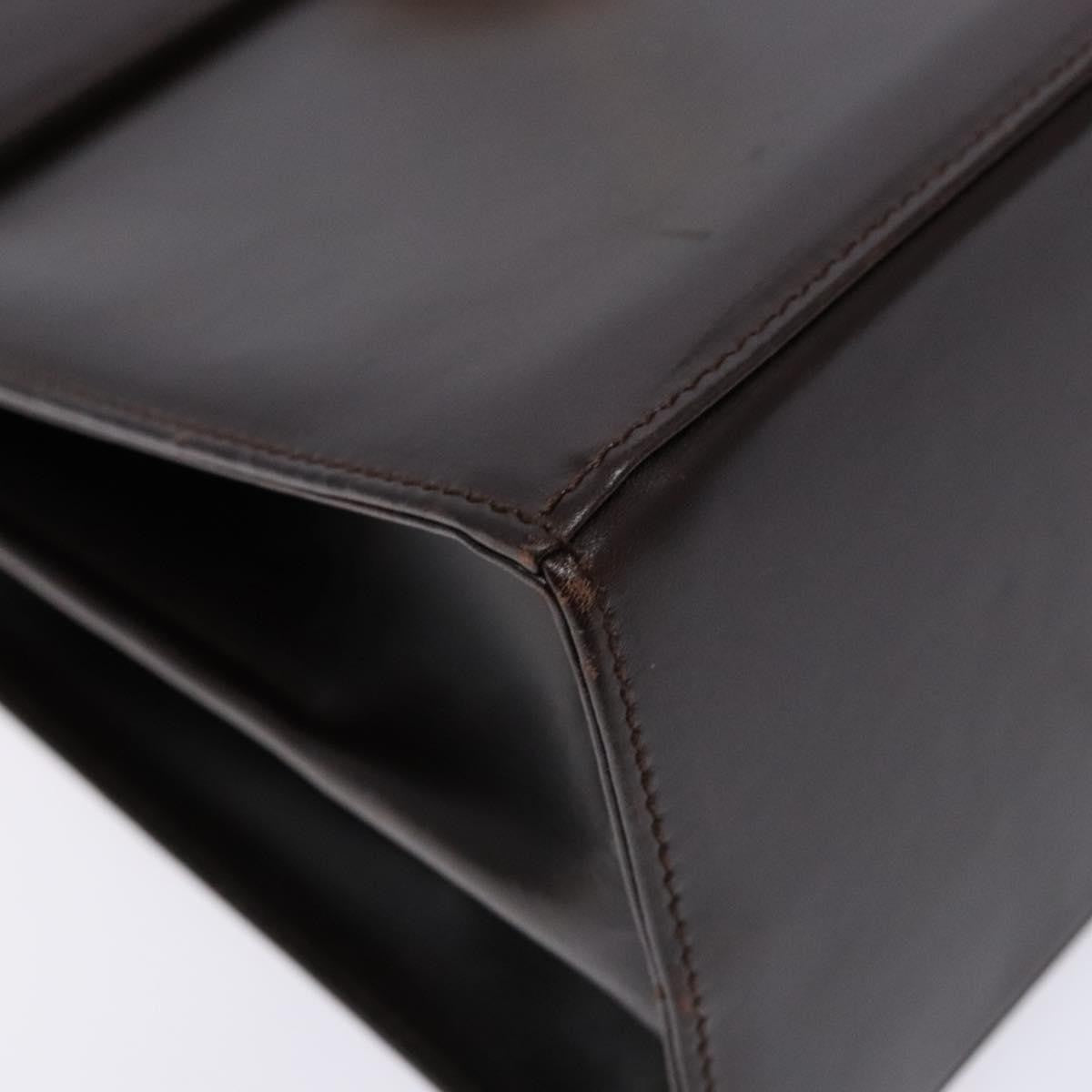 Salvatore Ferragamo Convertible Top Handle Bag Leather, BROWN, LEATHER, Handbag