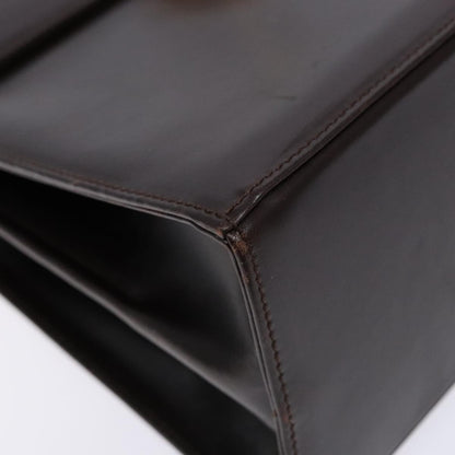 Salvatore Ferragamo Convertible Top Handle Bag Leather, BROWN, LEATHER, Handbag