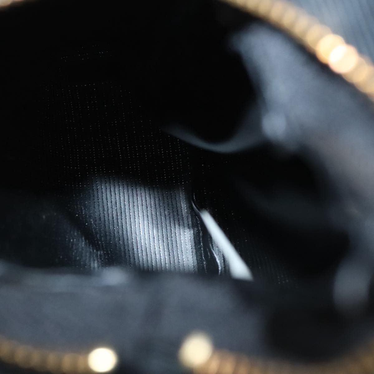 Celine Circle Logo Pouch Nylon, BLACK, NYLON, Clutche & pouche