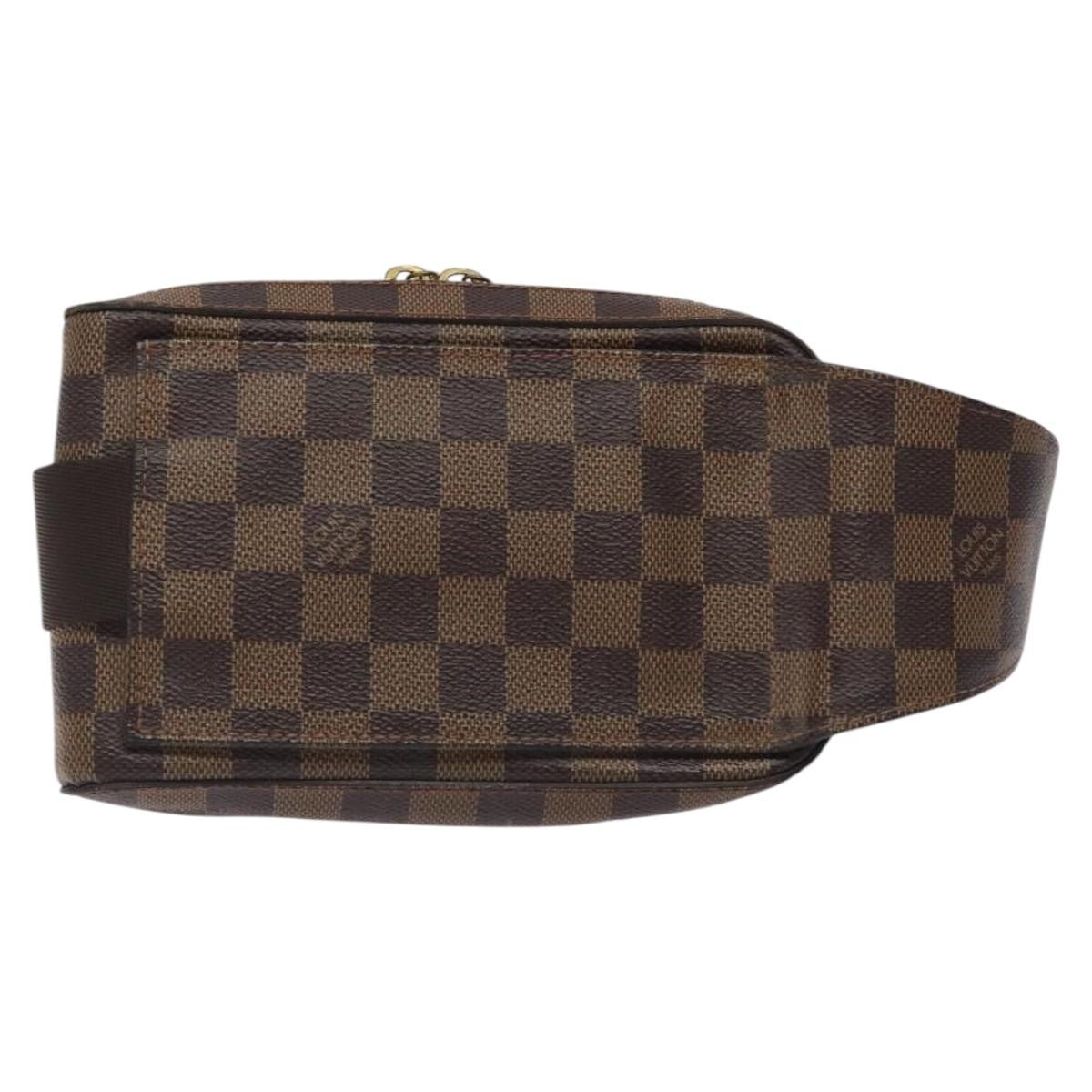Louis Vuitton Geronimos Waist Bag Damier, BROWN, CANVAS, Clutche & pouche