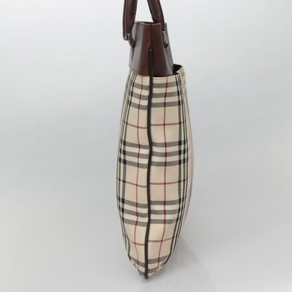 Burberry Nova Check Tote Nylon, BEIGE, NYLON, Tote bag