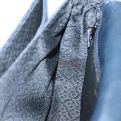 Bally Vintage Handbag Quilted Leather, NAVY, LEATHER, Handbag