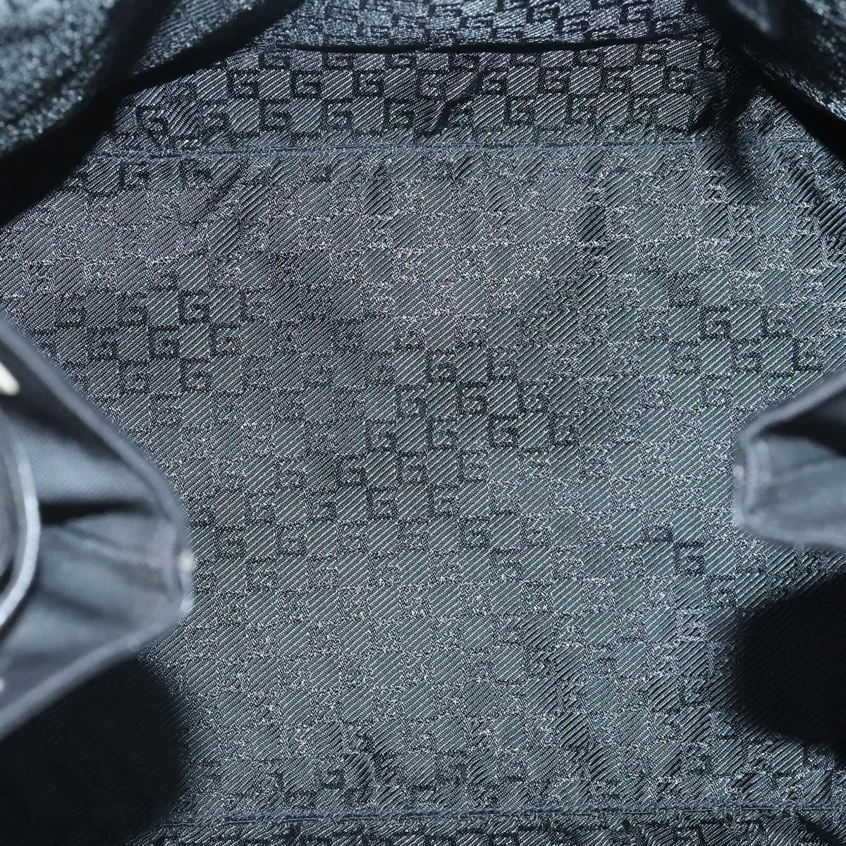 Gucci Gucci logo shoulder bag Canvas, BLACK, CANVAS, Shoulder bag