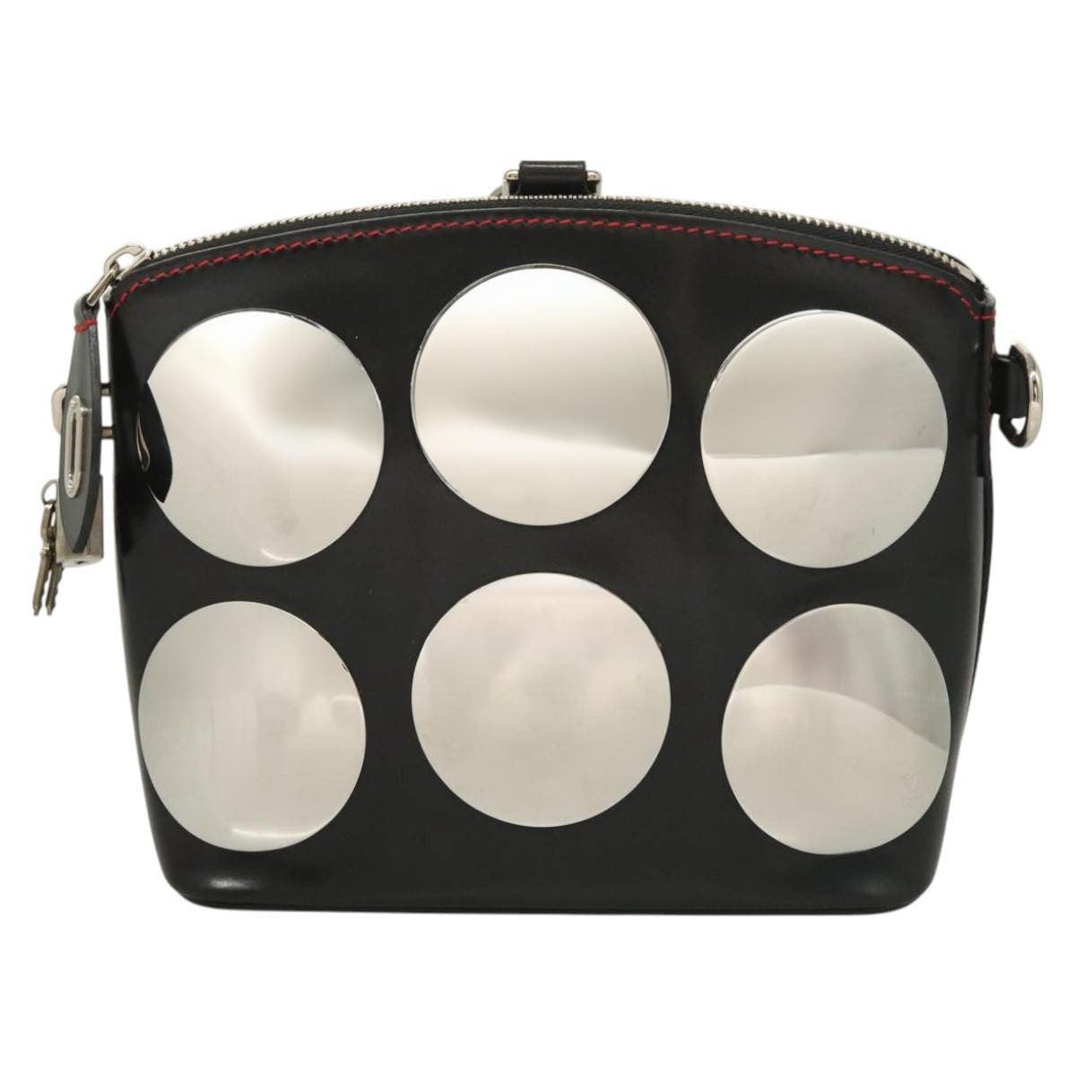 Louis Vuitton Suhari Lockit HandBag Leather, BLACK, LEATHER, Handbag