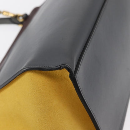 Celine Tricolor Trapeze Bag Leather, GRAY, LEATHER, Handbag