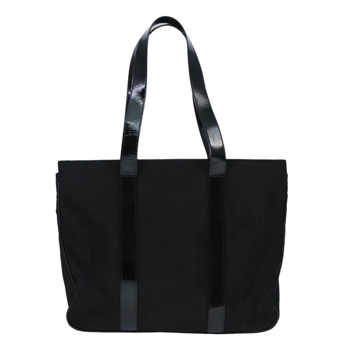 Salvatore Ferragamo Vala Canvas, BLACK, CANVAS, Tote bag