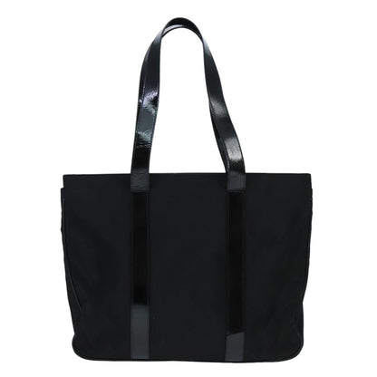 Salvatore Ferragamo Vala Canvas, BLACK, CANVAS, Tote bag