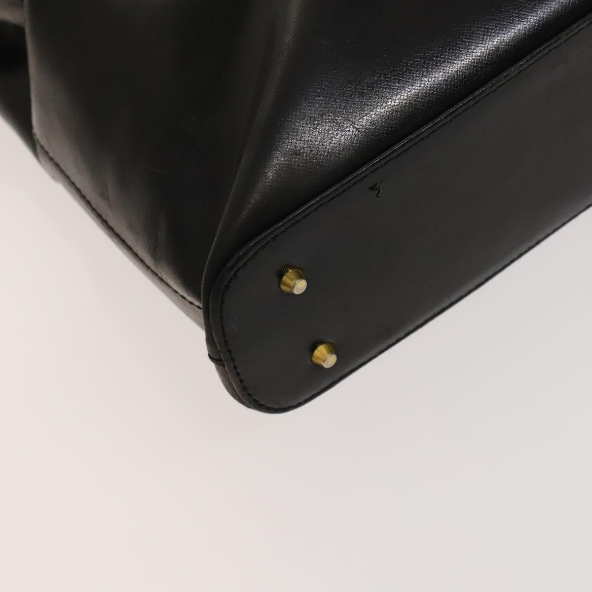 Versace Vintage Handbag Leather, BLACK, LEATHER, Handbag