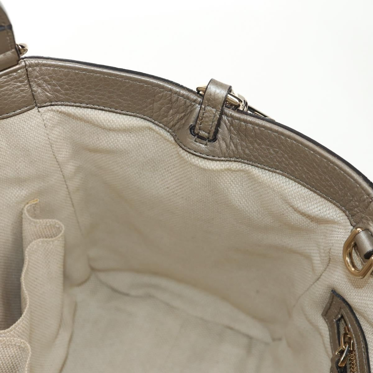 Gucci Soho Convertible Hobo Leather, GOLD, LEATHER, Handbag