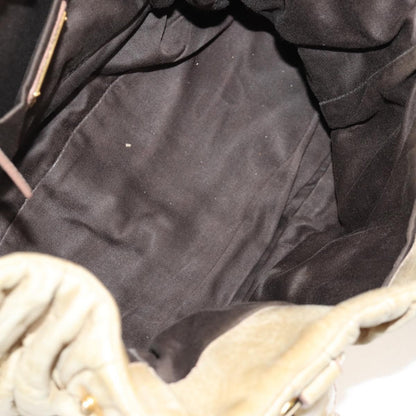 Miu Miu Coffer Convertible Satchel Leather, BEIGE, LEATHER, Handbag