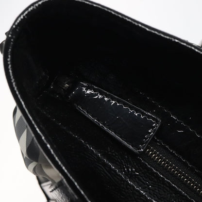 Burberry Lowry Convertible Tote Beat Check Nylon, BLACK, NYLON, Tote bag