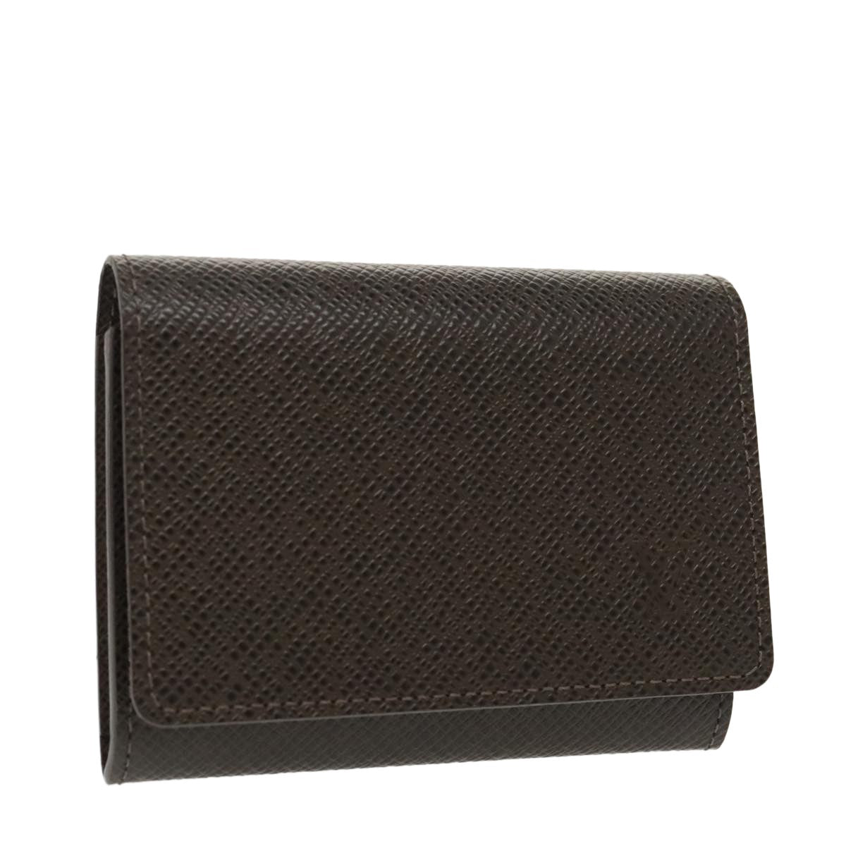 Louis Vuitton Envelope Business Card Holder Taiga Leather, BROWN, LEATHER, Card Holders