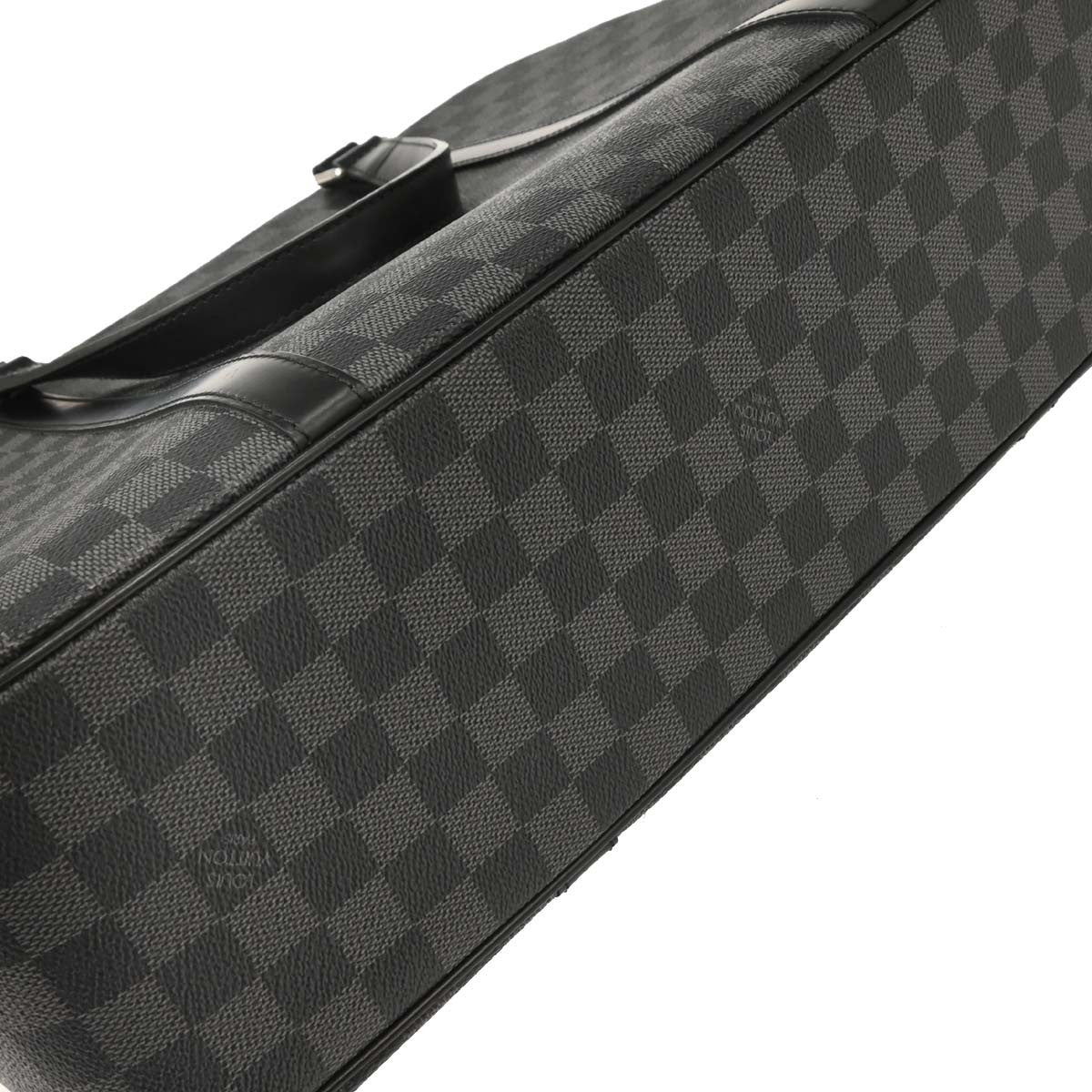 Louis Vuitton Jorn Briefcase Damier Graphite, BLACK, CANVAS, Briefcase