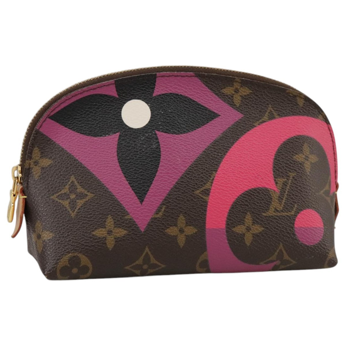 Louis Vuitton Cosmetic Pouch Limited Edition Game On Monogram Canvas, BROWN, CANVAS, Clutche & pouche